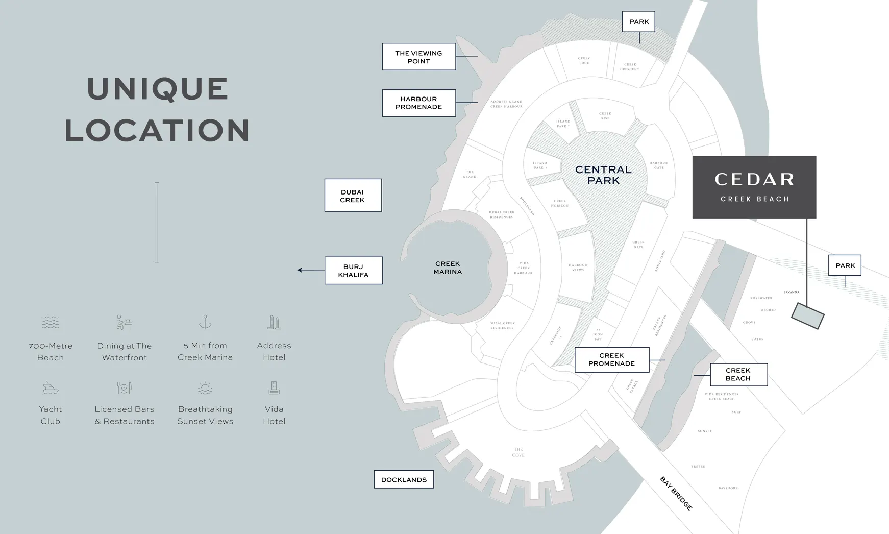 Cedar Location Map