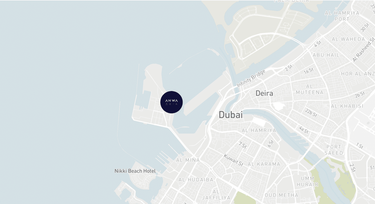 Anwa Aria Location Map