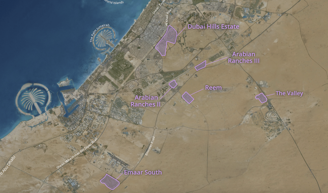 List of Emaar Townhouse Communities