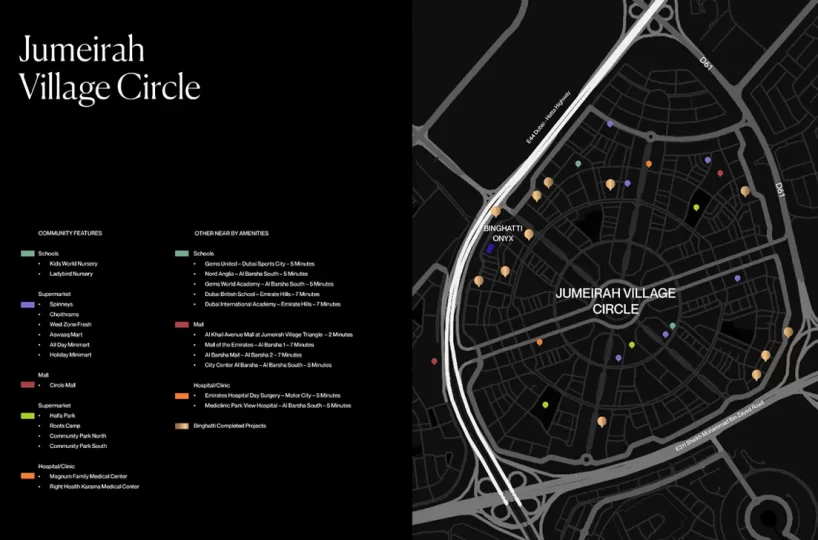 Binghatti Onyx Location Map