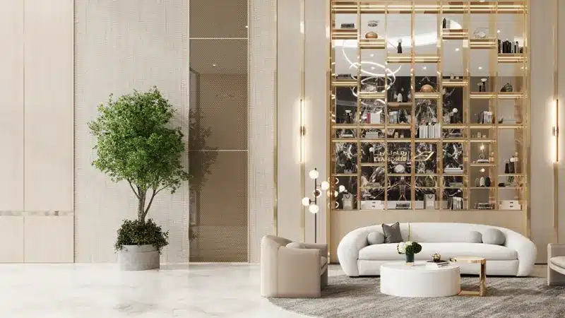 Expansive lobby