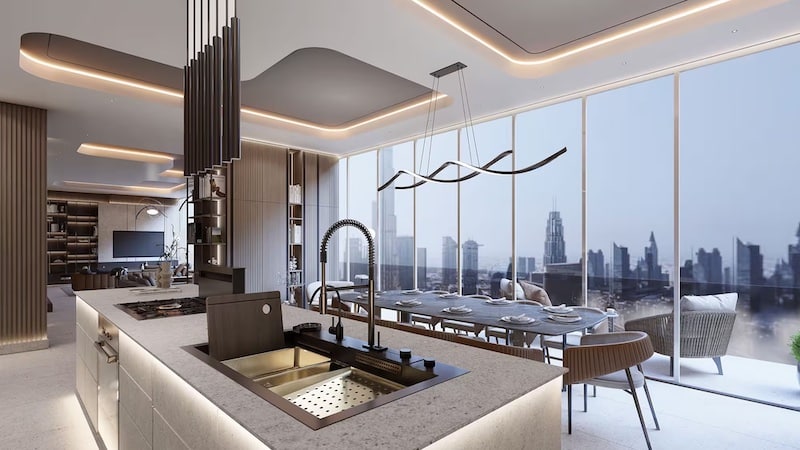 Kitchen in apartment