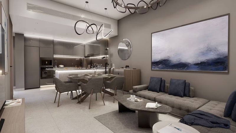 Living and kitchen
