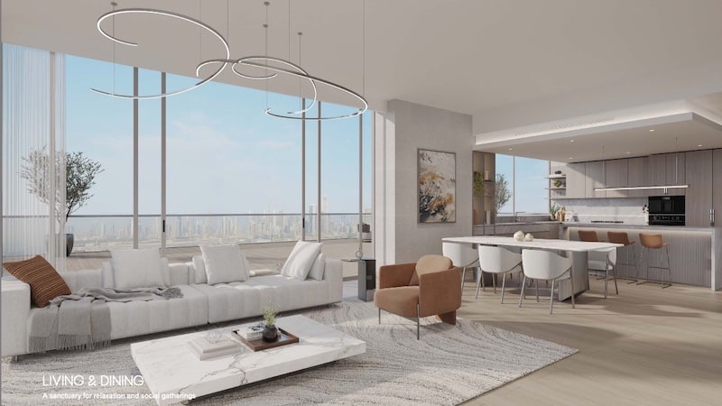 Open plan living area