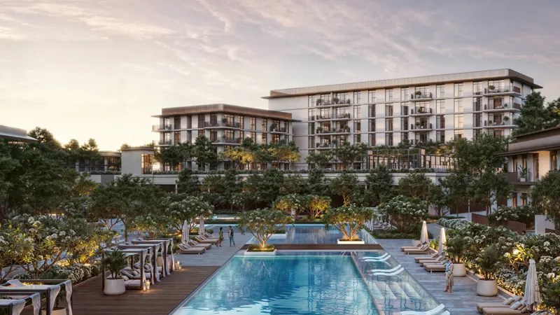 Community pool area