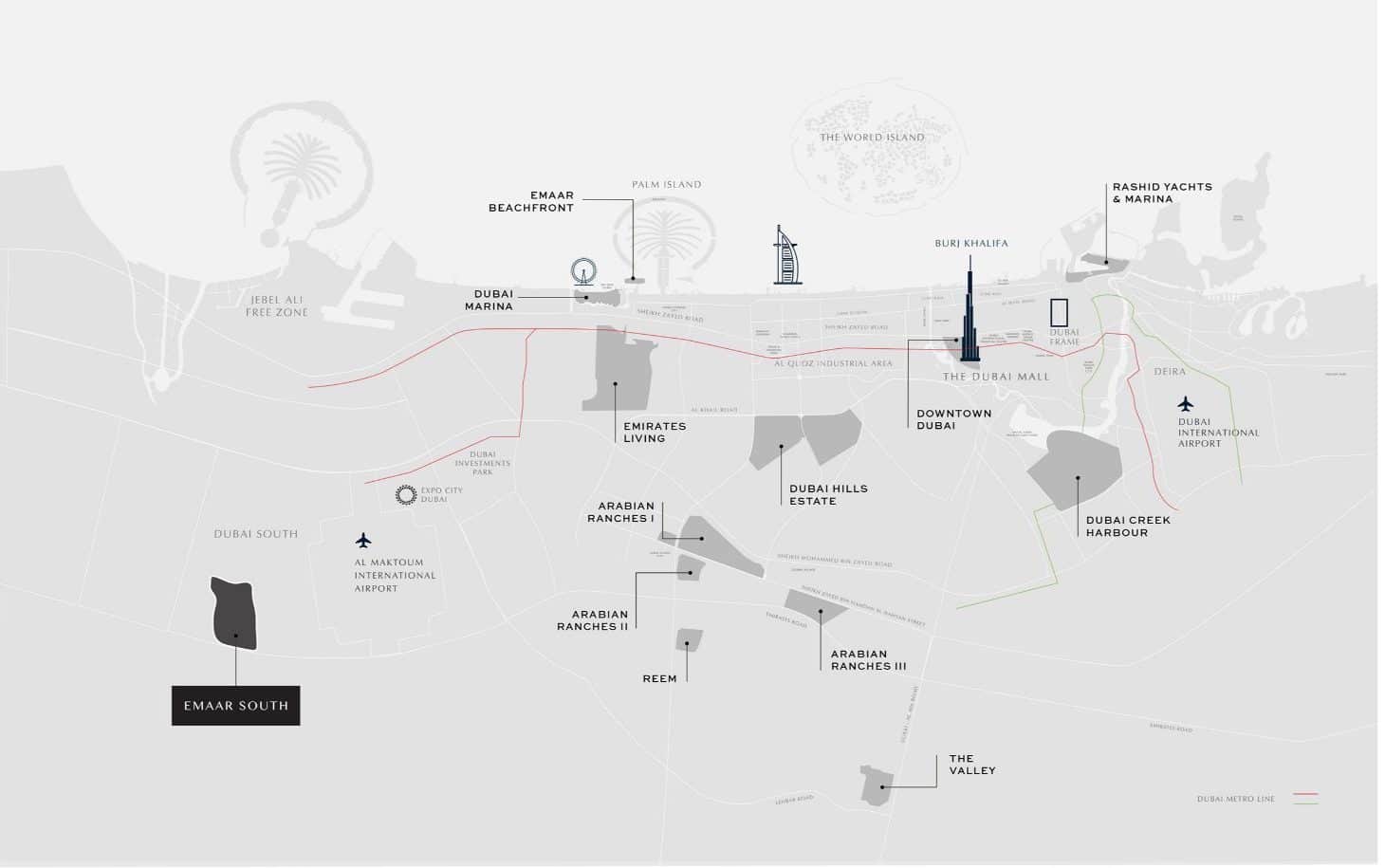 Emaar-South-Location-Map
