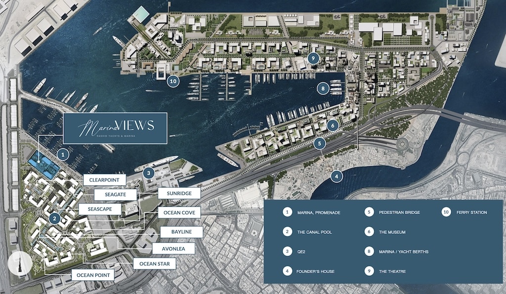 Marina-Views-Emaar-Location-Map