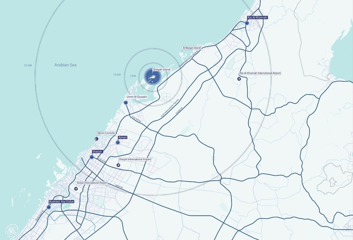Siniya-Island-Location-Map