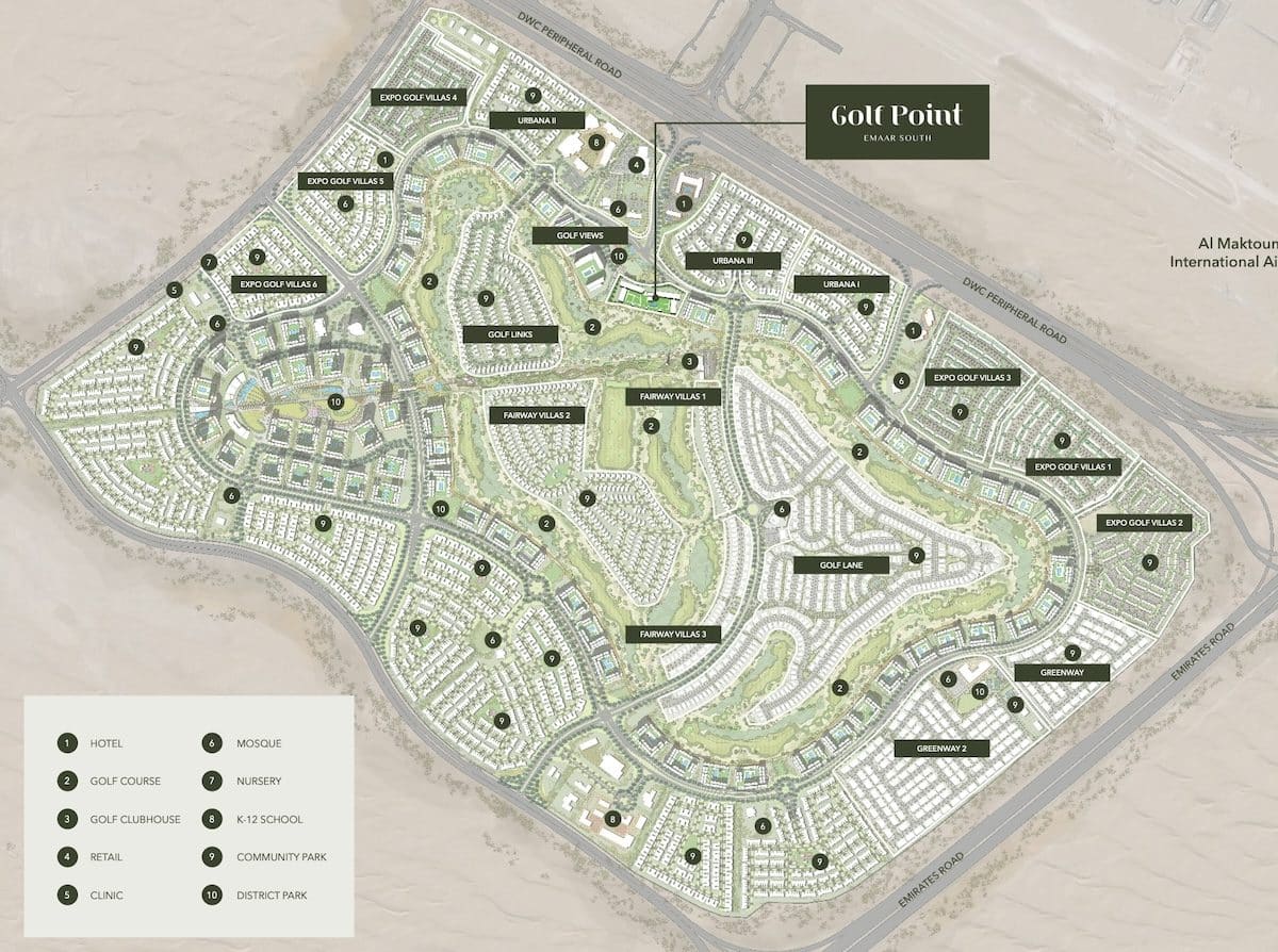 Golf-point-location-map