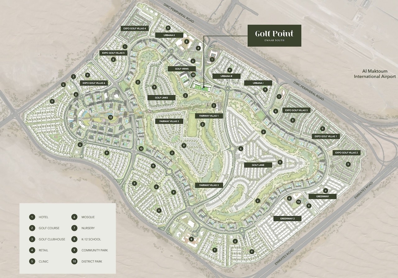 Golf-point-location-map