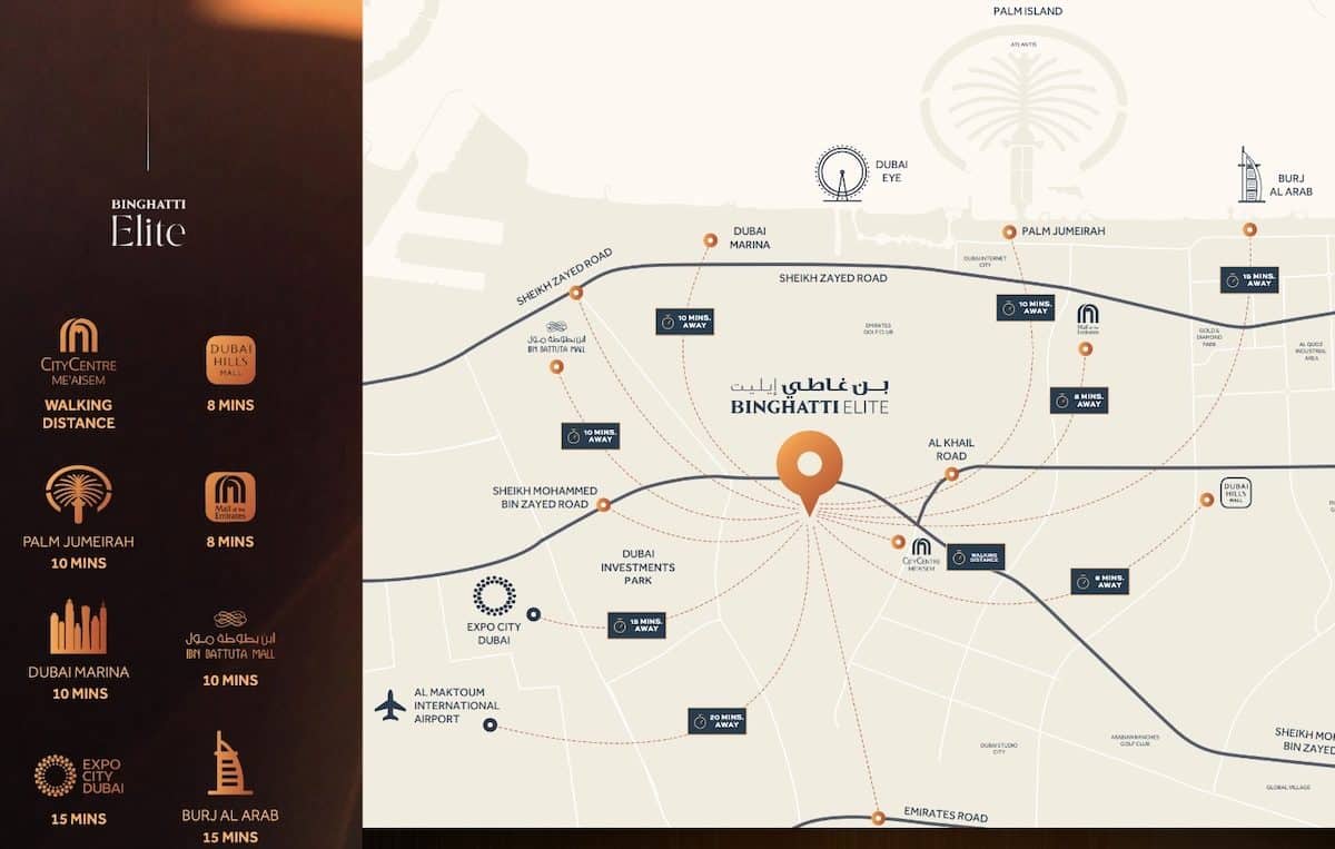 Binghatti-Elite-Location-Map