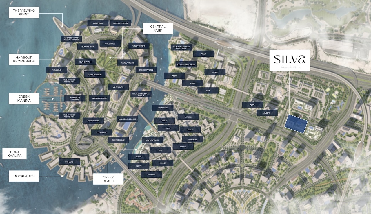 Silva-by-emaar-location-map 