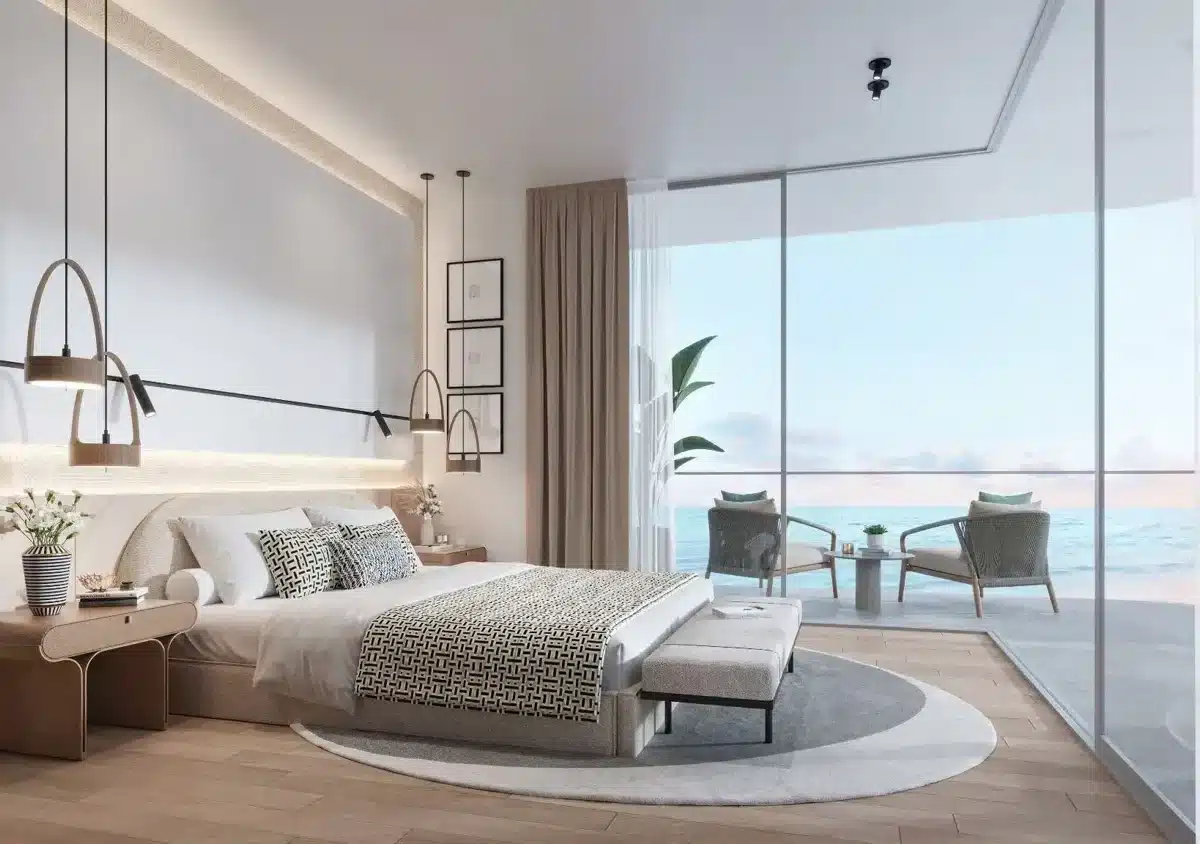 Master bedroom with Sea Views